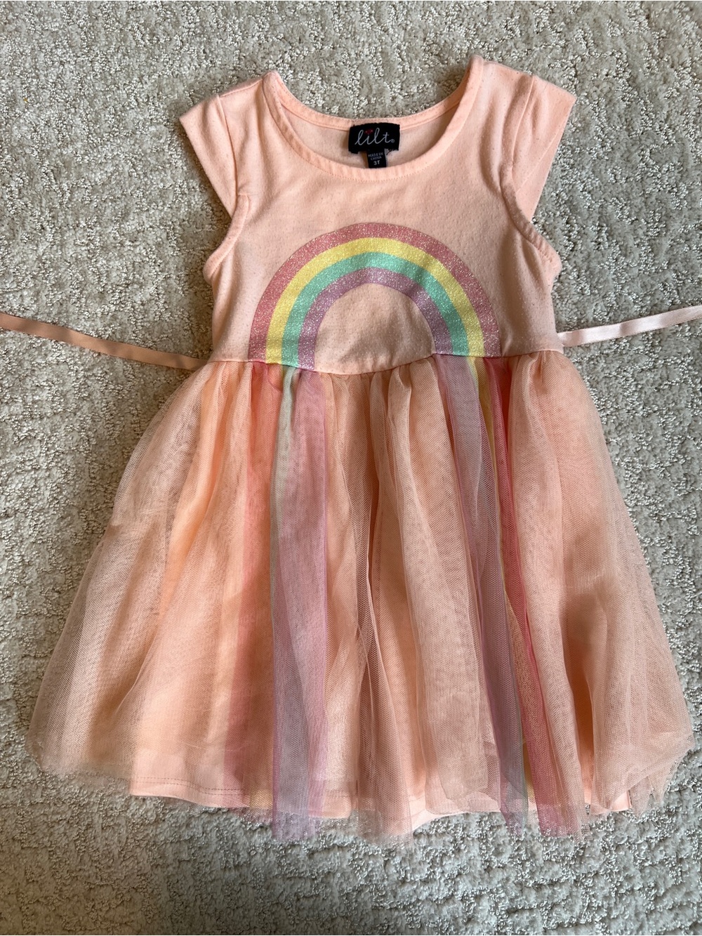 Rainbow Tulle Dress